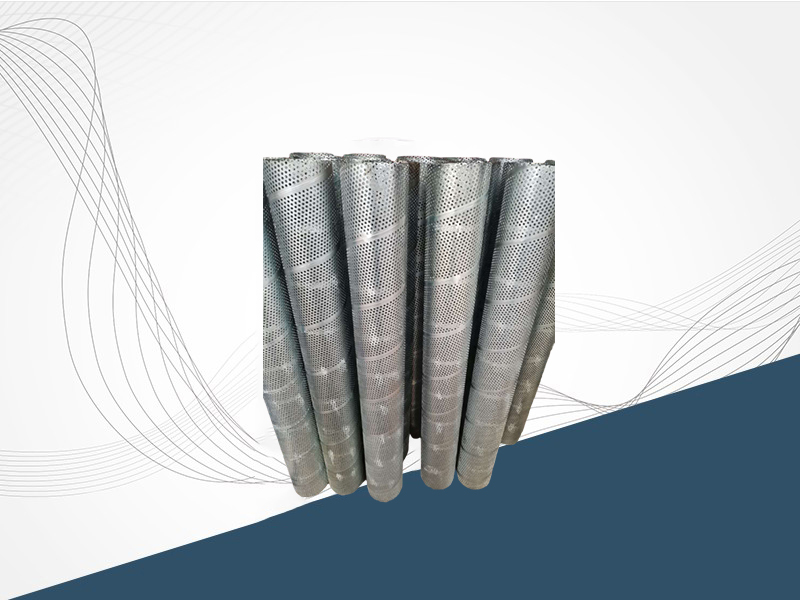 不锈钢冲孔螺旋焊接管冲孔滤芯